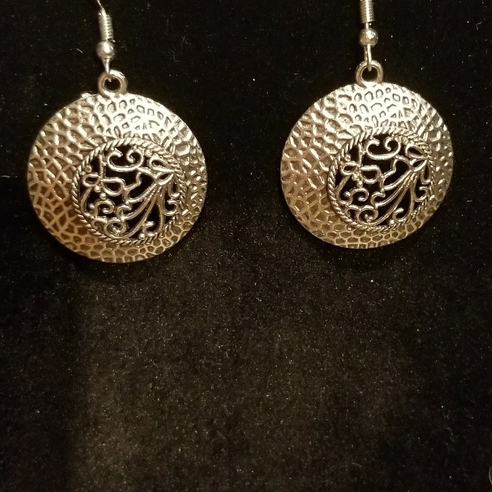 Awesome Tibetan silver earrings